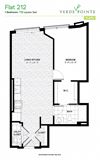 Flat 212 Floorplan Flat 212 Floorplan at Verde Pointe